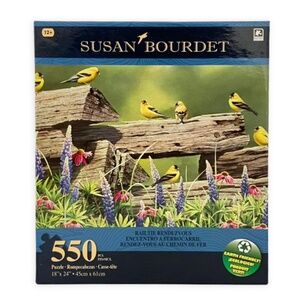 The Art Of Susan Bourdet " Rail Fence Rendezvous " 550 Piece Puzzle NEW